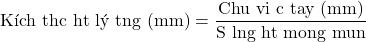 \[\text{Kích thước hạt lý tưởng (mm)} = \frac{\text{Chu vi cổ tay (mm)}}{\text{Số lượng hạt mong muốn}}\]