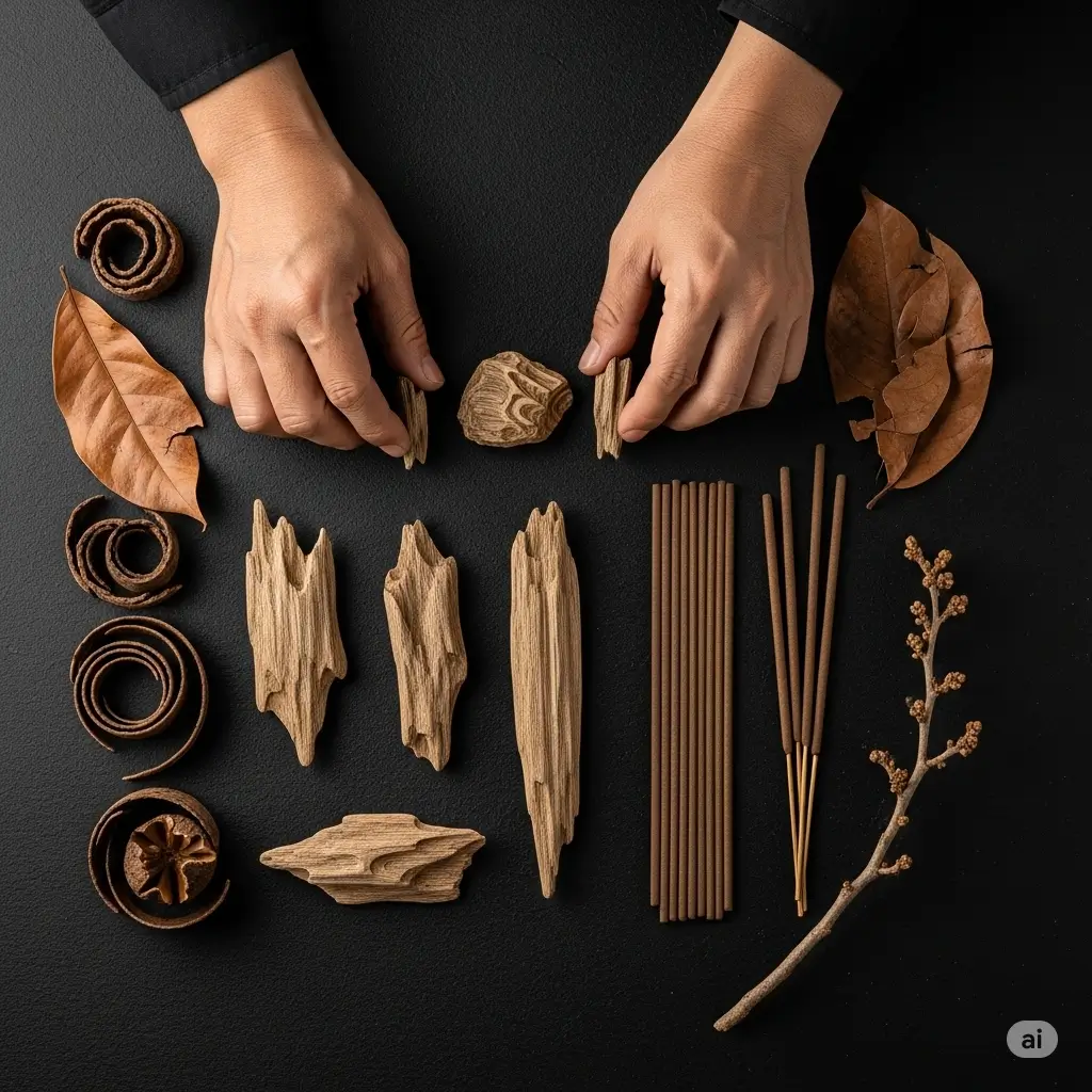 Chuyên gia tại Khương Trầm Hương lựa chọn cẩn thận từng miếng trầm hương và nén nhang nguyên chất, cam kết chất lượng sản phẩm từ nguồn gốc.